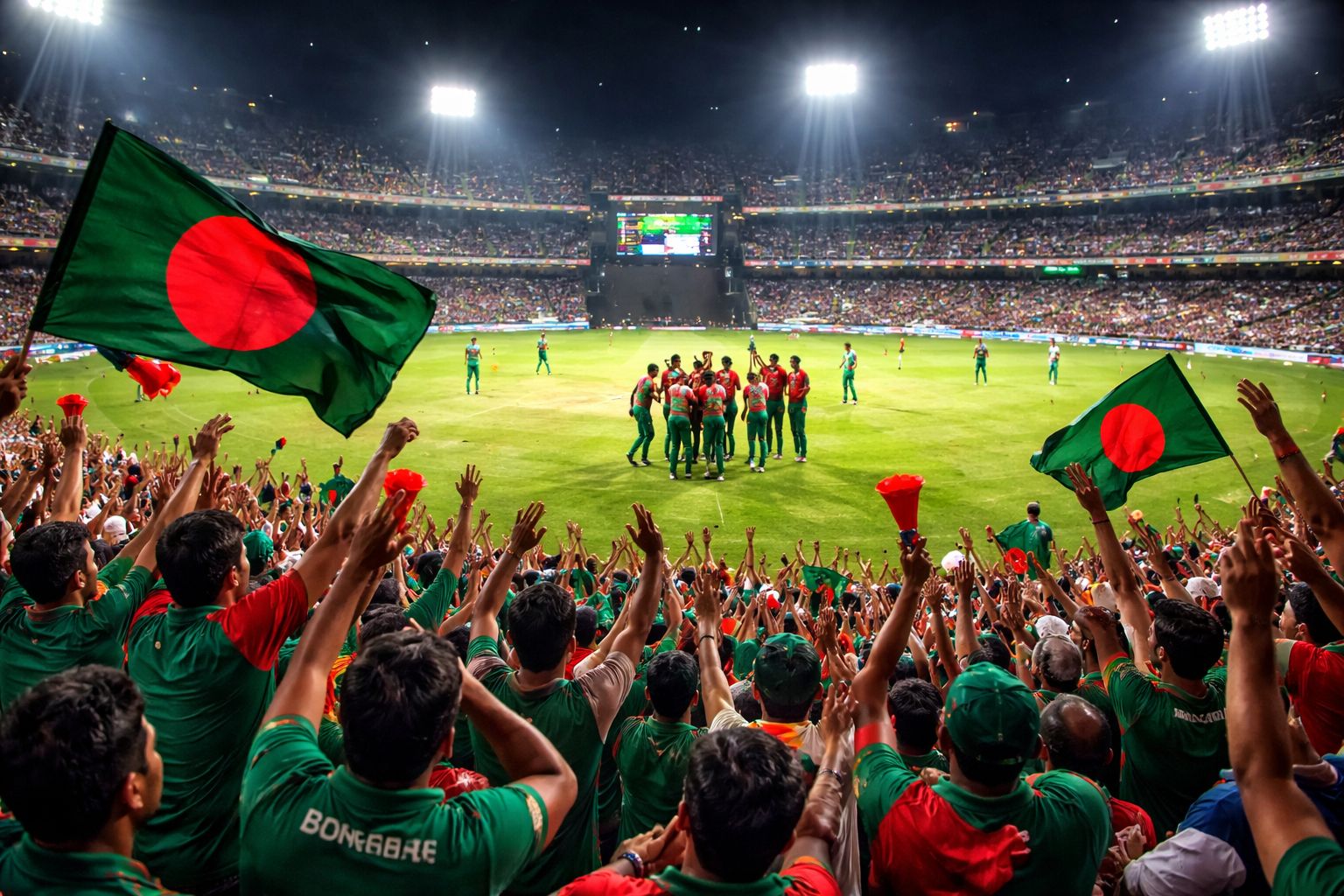 Engaged Bengali bettor using a desktop and mobile device at home while following live cricket excitement and placing wagers on TK688